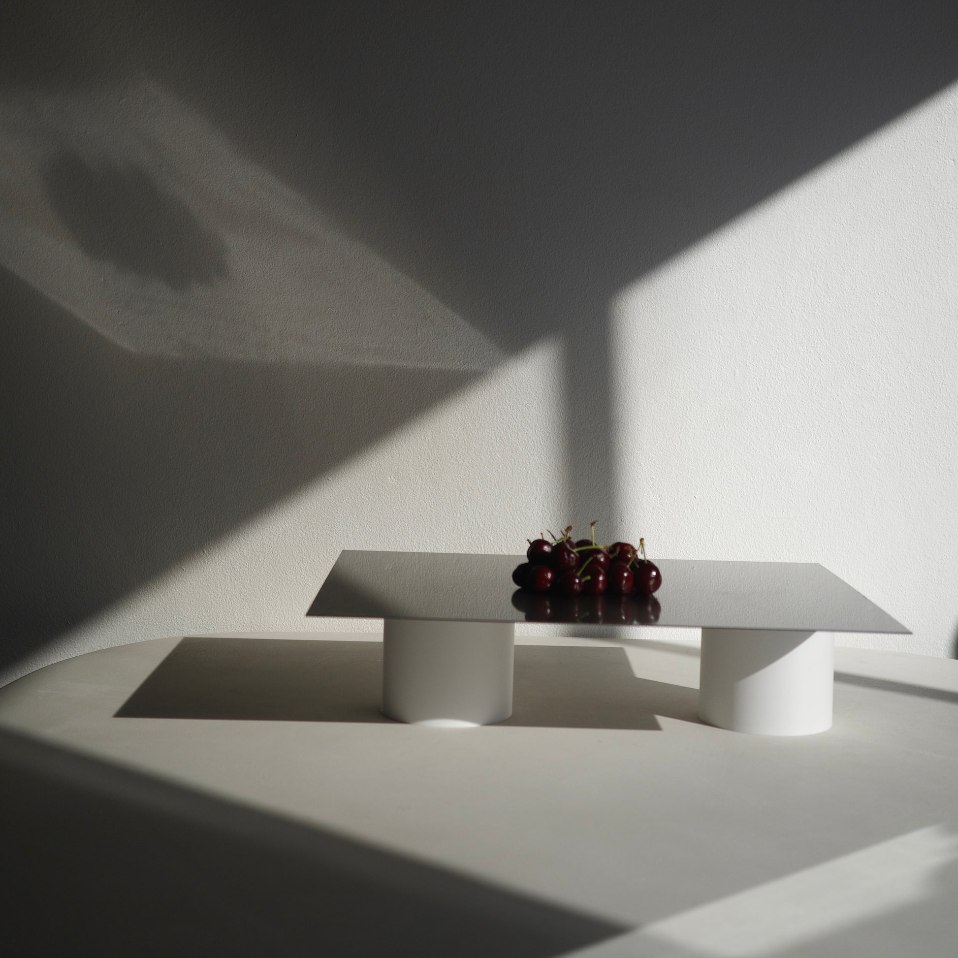 PLA riser with stainless steel platter board