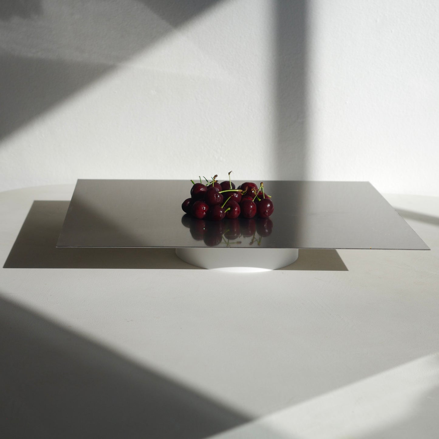 PLA riser with stainless steel platter board