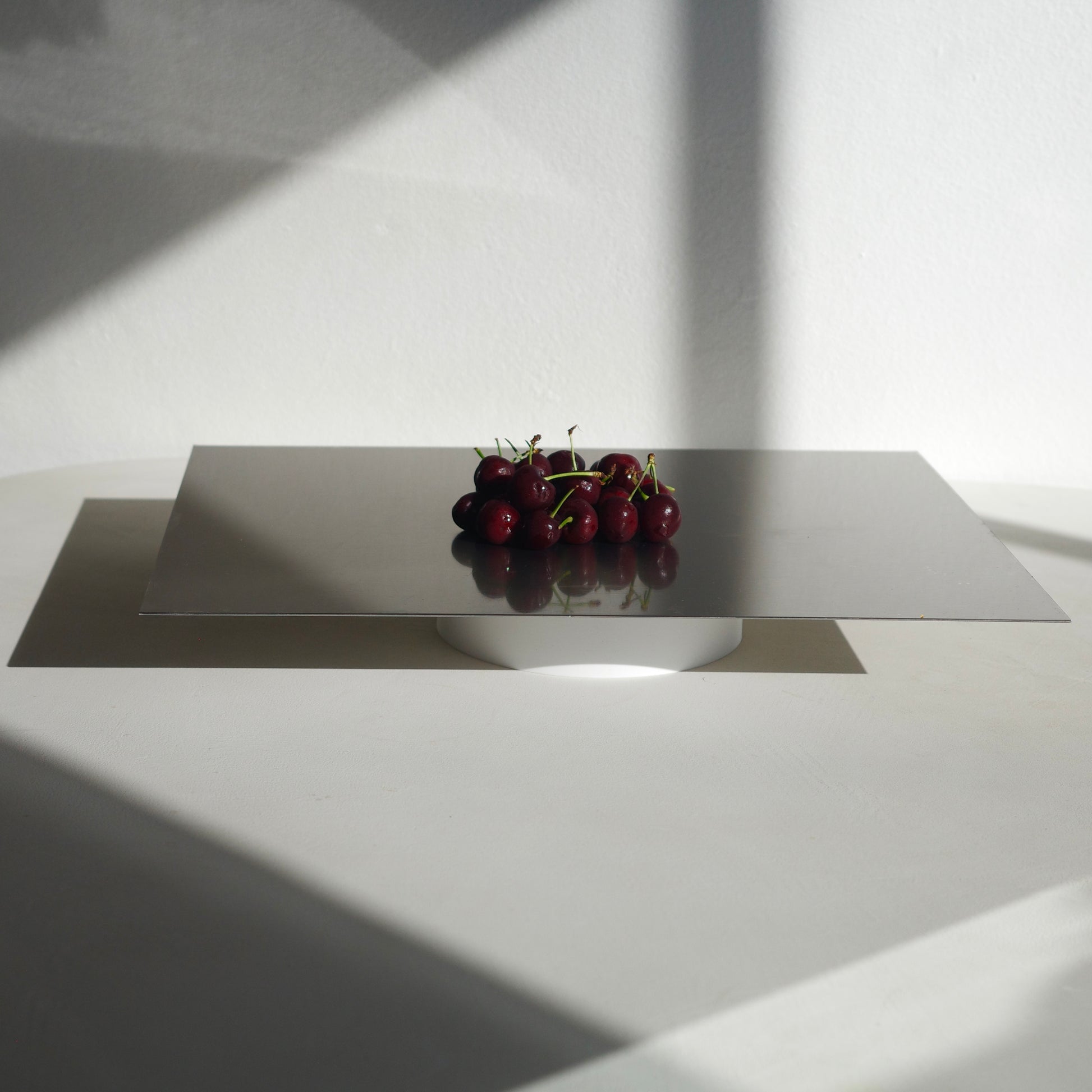 PLA riser with stainless steel platter board