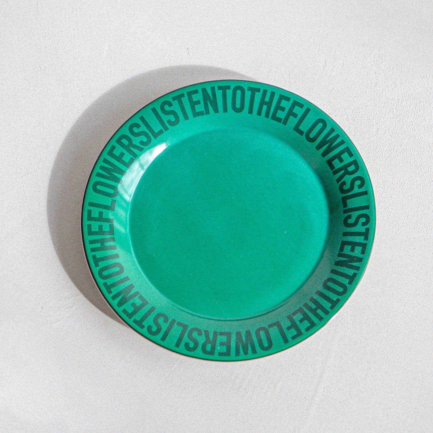 GREEN CERAMIC PLATE