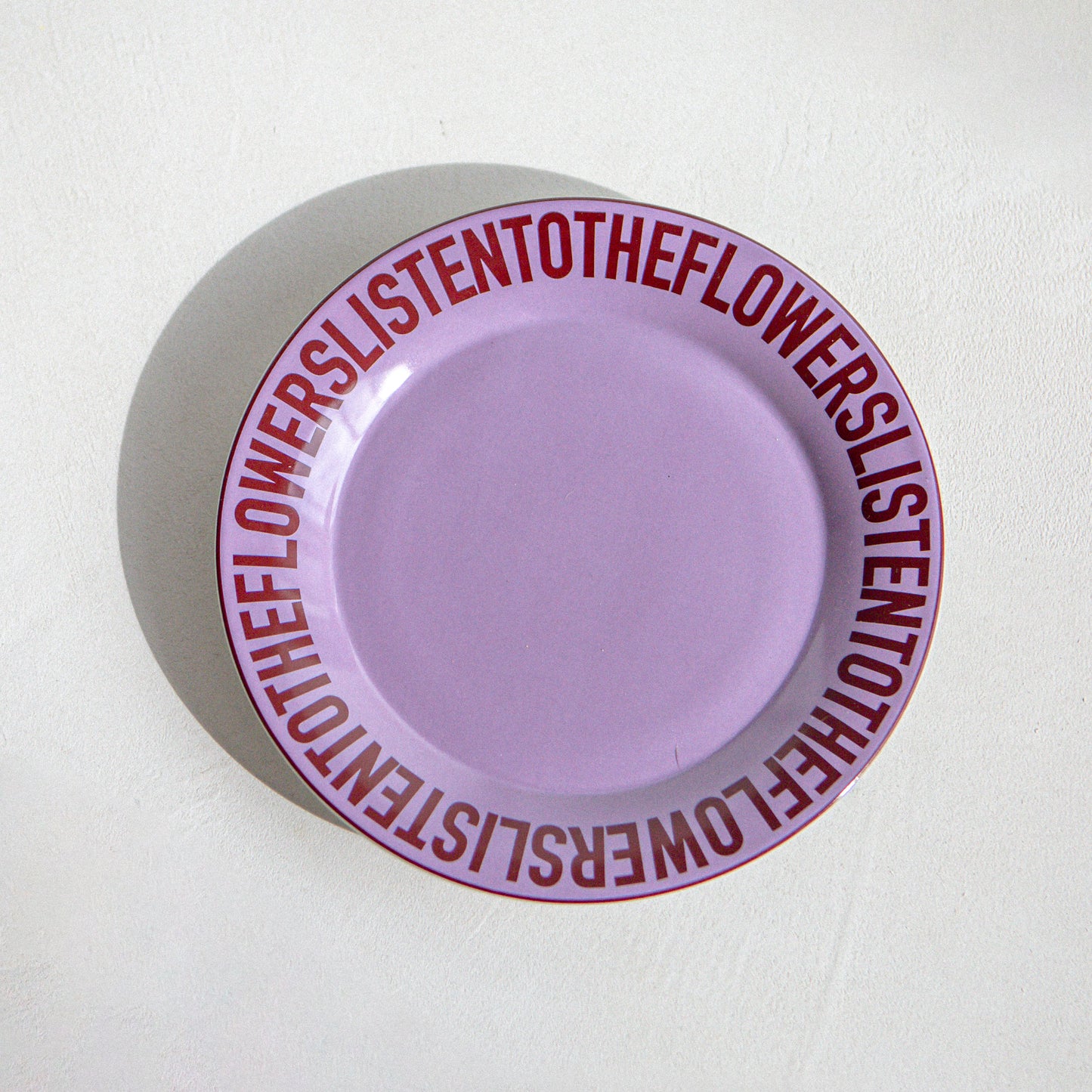 PURPLE CERAMIC PLATE